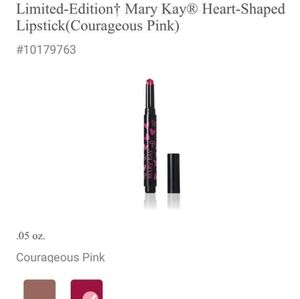 Mary Kay Limited edition Heart Shaped Lipstick Courageous Pink.